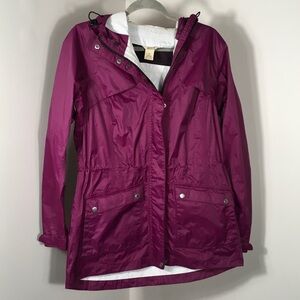 Duluth Trading Co Berry Hooded Packable Raincoat